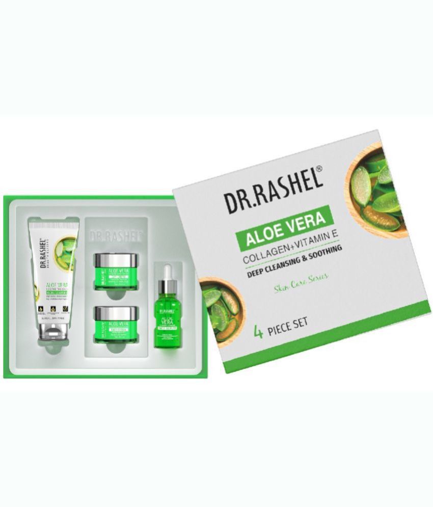     			DR.Rashel Aloe Vera Skin Series Infused with the Goodness of Aloe Vera Extract & Vitamin E | Gently Cleanses & Boost Hydration | Facial Cleanser, Cream, Night Cream & Face Serum