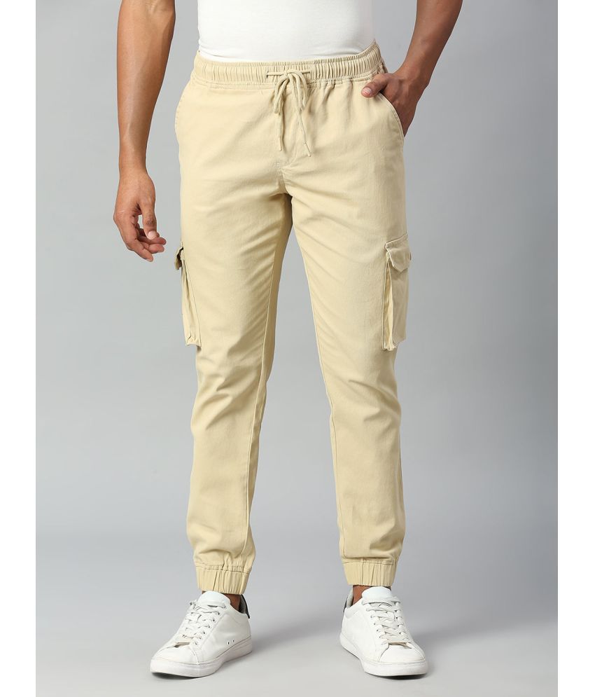     			Dennis Lingo Khaki Slim Cargos ( Pack of 1 )