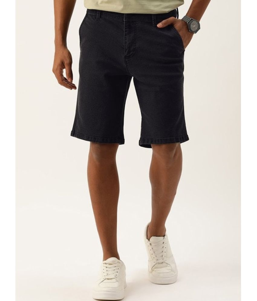     			IVOC - Charcoal Cotton Blend Men's Denim Shorts ( Pack of 1 )