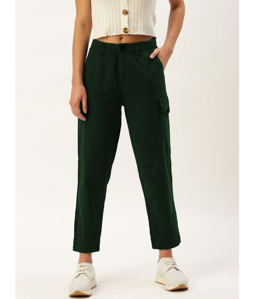     			IVOC - Green Cotton Regular Women's Cargo Pants ( Pack of 1 )