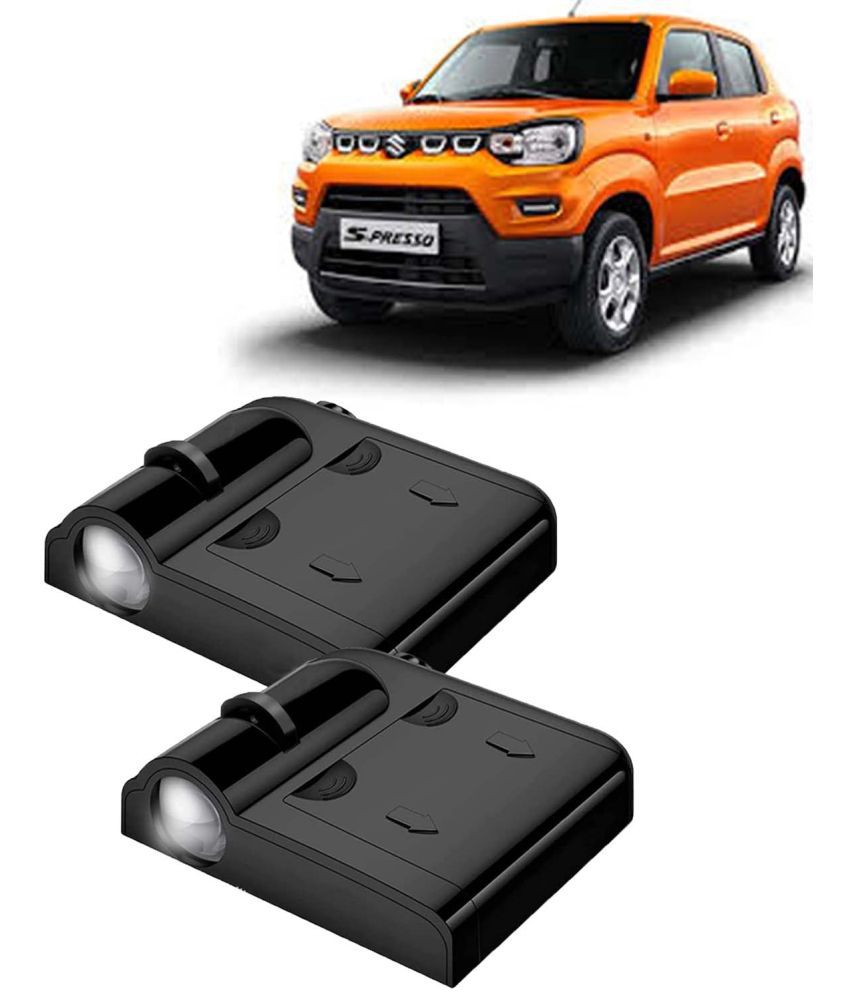     			Kingsway Car Logo Shadow Light for Maruti Suzuki S Presso, 2019 Onwards Model, Car Door Welcome Light, 3D Car Logo Wireless LED Projector with Magnet Sensor Auto On/Off, 2Pcs Car Ghost Light