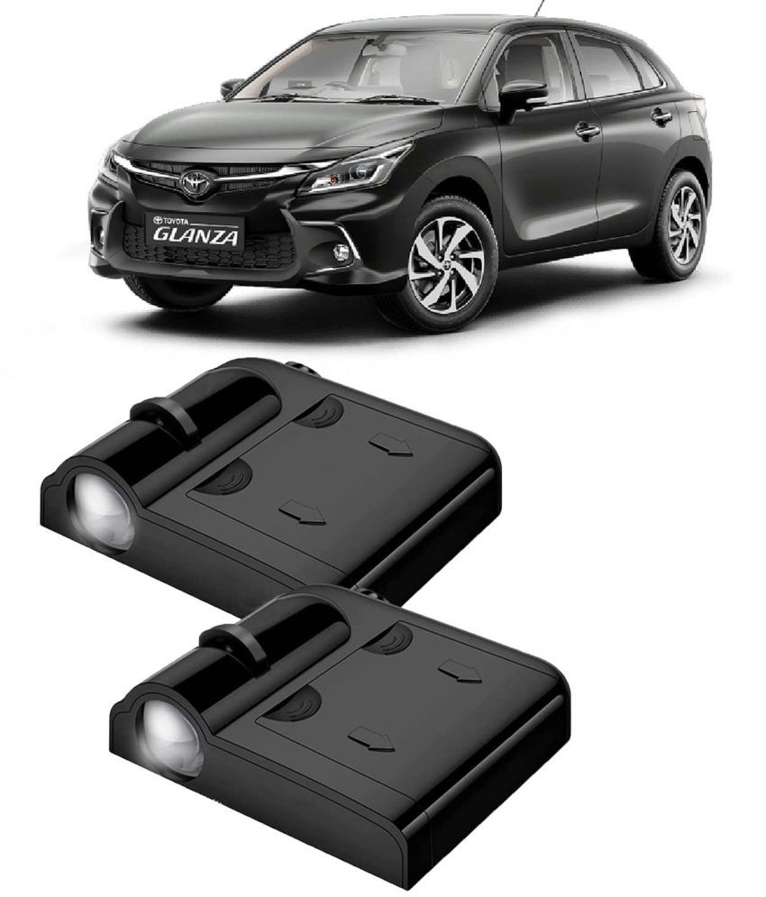     			Kingsway Car Logo Shadow Light for Toyota Glanza, 2022 Onwards Model, Car Door Welcome Light, 3D Car Logo Wireless LED Projector with Magnet Sensor Auto On/Off, 2Pcs Car Ghost Light