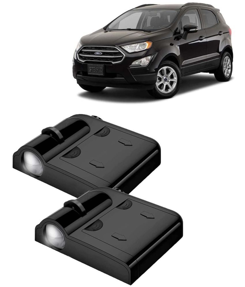     			Kingsway Car Logo Shadow Light for Ford Ecosport, 2017 - 2021 Model, Car Door Welcome Light, 3D Car Logo Wireless LED Projector with Magnet Sensor Auto On/Off, 2Pcs Car Ghost Light