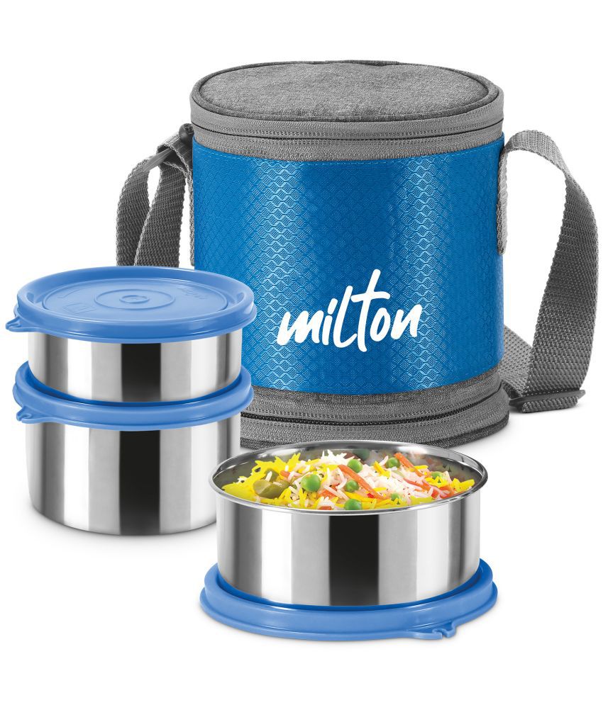     			Milton Expando 2+1 Lunch Box with Insulated Jacket Blue