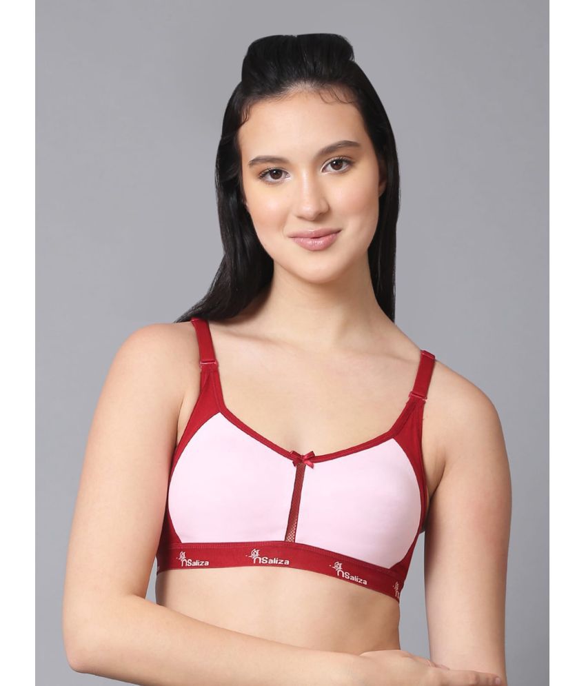     			NSALIZA - Red Polyester Non Padded Women's Sports Bra ( Pack of 1 )