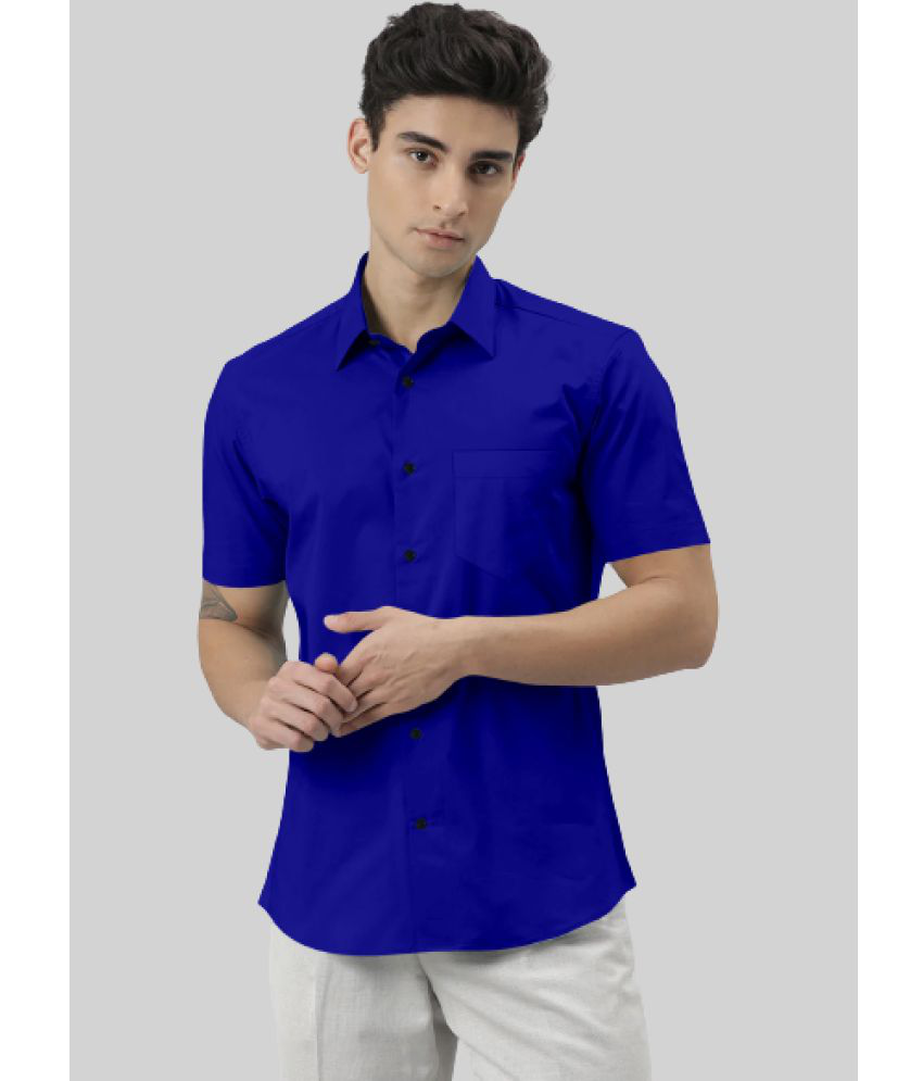     			SUR-T - Blue Cotton Blend Slim Fit Men's Casual Shirt ( Pack of 1 )