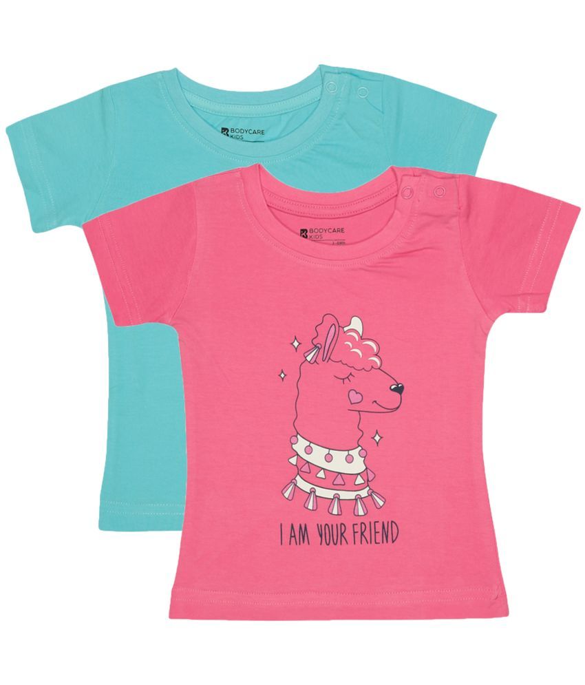     			Bodycare Pack of 2 Baby Girls Cotton Blend T-Shirt ( Multi )