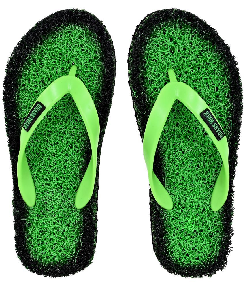     			GRASS WALK - Green Men's Thong Flip Flop