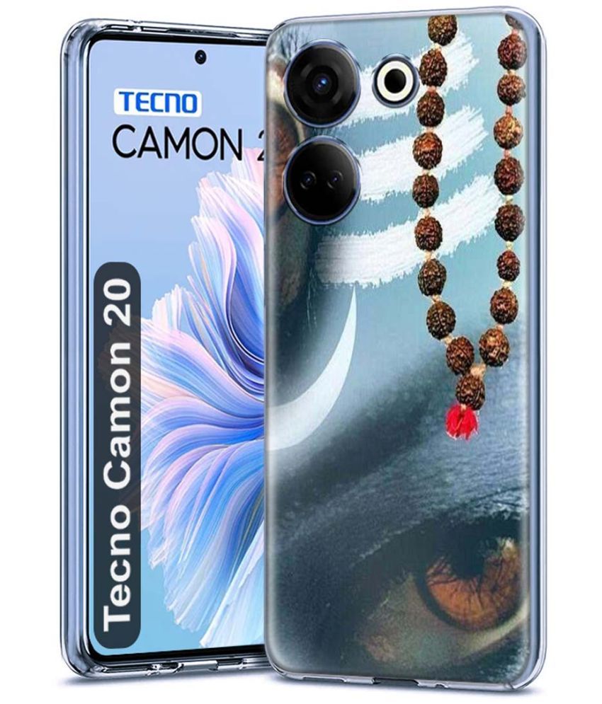     			NBOX - Multicolor Printed Back Cover Silicon Compatible For Tecno Camon 20 ( Pack of 1 )