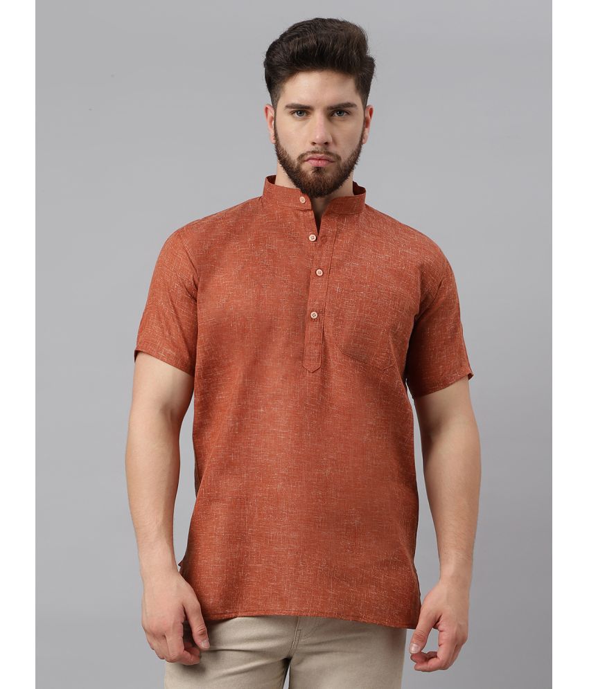     			RIAG - Brown Cotton Blend Regular Fit Men's Casual Shirt ( Pack of 1 )