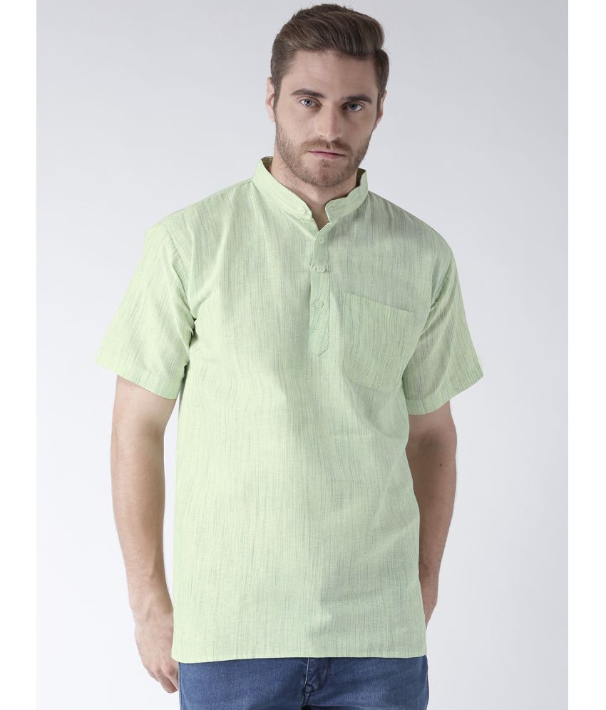     			RIAG - Green Cotton Blend Regular Fit Men's Casual Shirt ( Pack of 1 )