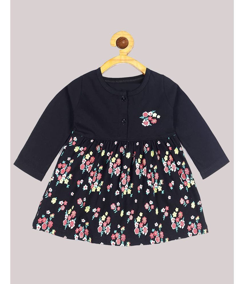     			Babeezworld - Black Cotton Baby Girl Frock ( Pack of 1 )