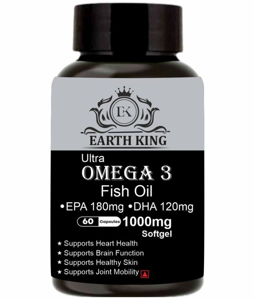     			EARTH KING Ultra Omega 3 Fish Oil Capsule for Men & Women (pack of 1)