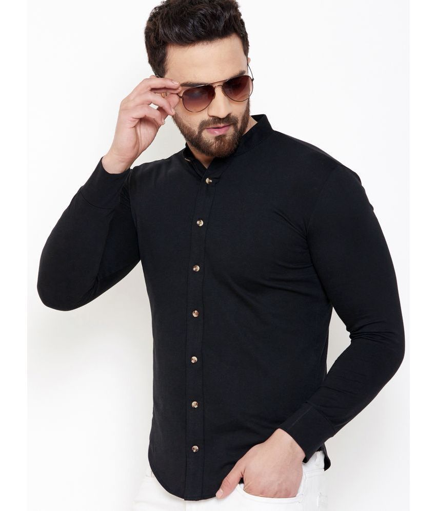     			GESPO - Black Cotton Blend Slim Fit Men's Casual Shirt ( Pack of 1 )