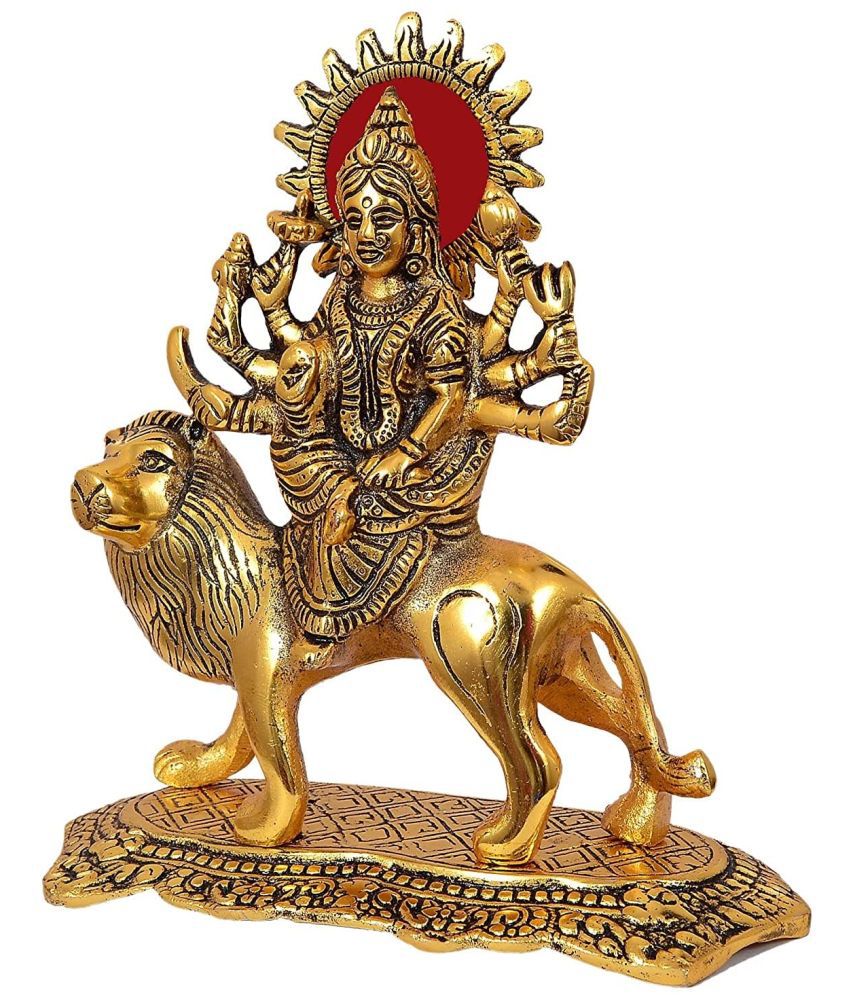     			Handa - Brass Goddess Durga Idol ( 21 cm )