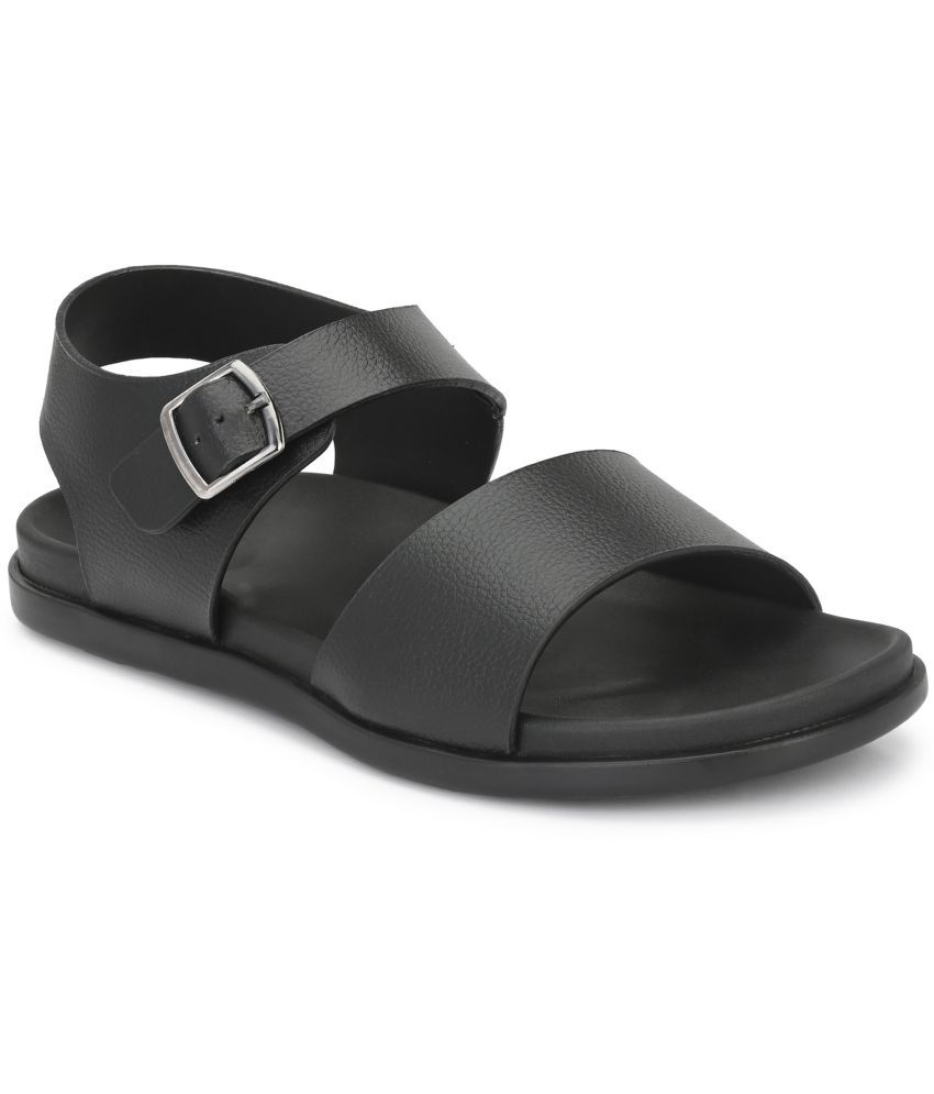     			Leeport - Black Men's Sandals