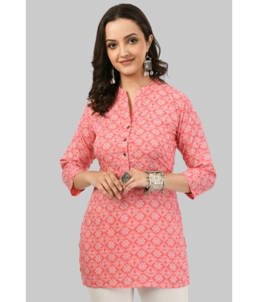     			MAURYA - Pink Rayon Women's Tunic ( Pack of 1 )