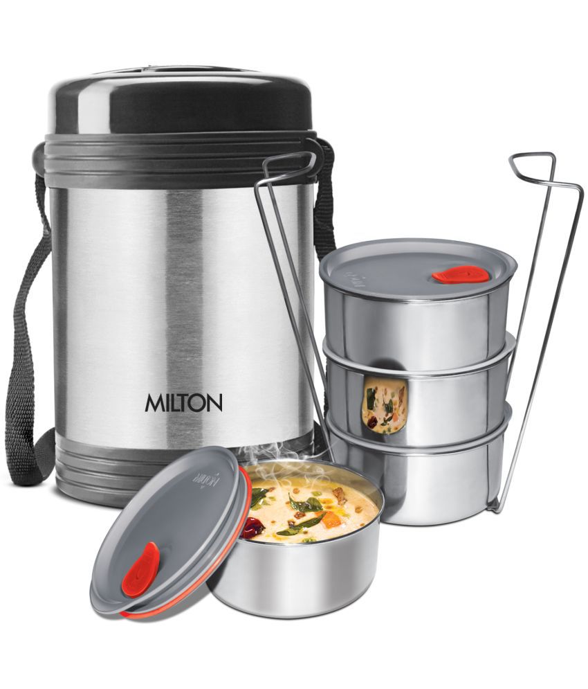     			Milton LEGEND 4 DELUXE Stainless Steel Insulated Lunch Box 4 - Container ( Pack of 1 )