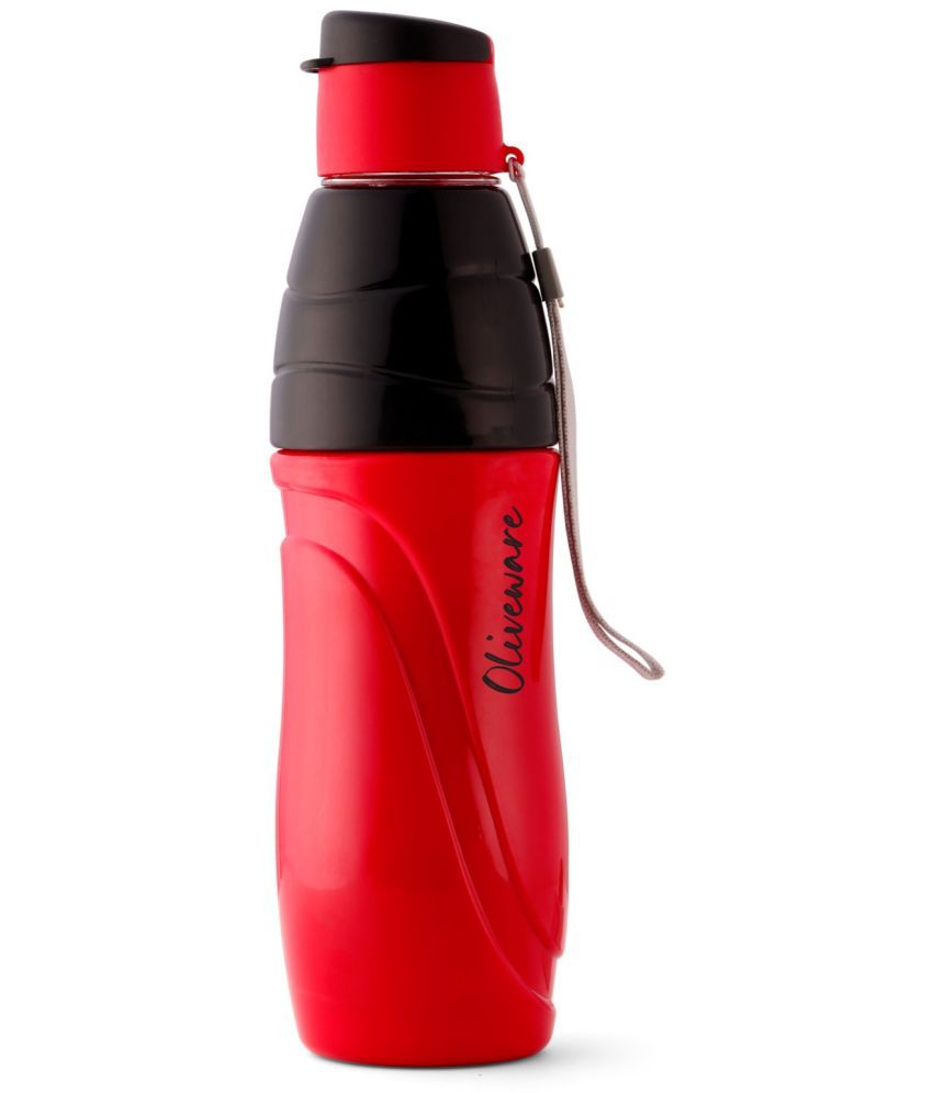     			Oliveware - Red Sipper Water Bottle 650 ml mL ( Set of 1 )
