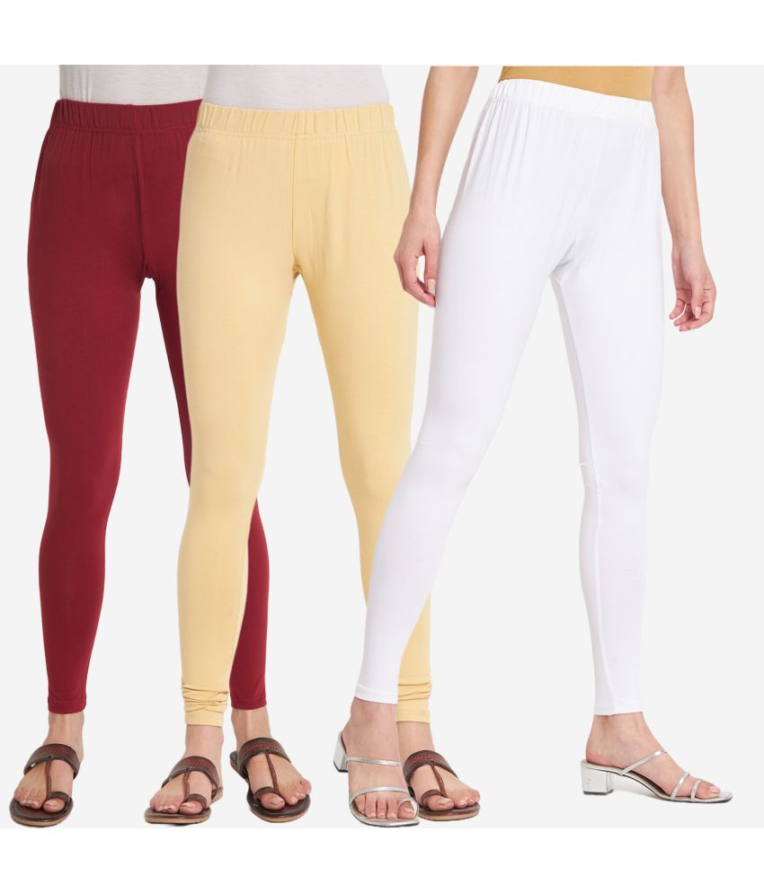     			SELETA - Multicolor Cotton Women's Leggings ( Pack of 3 )