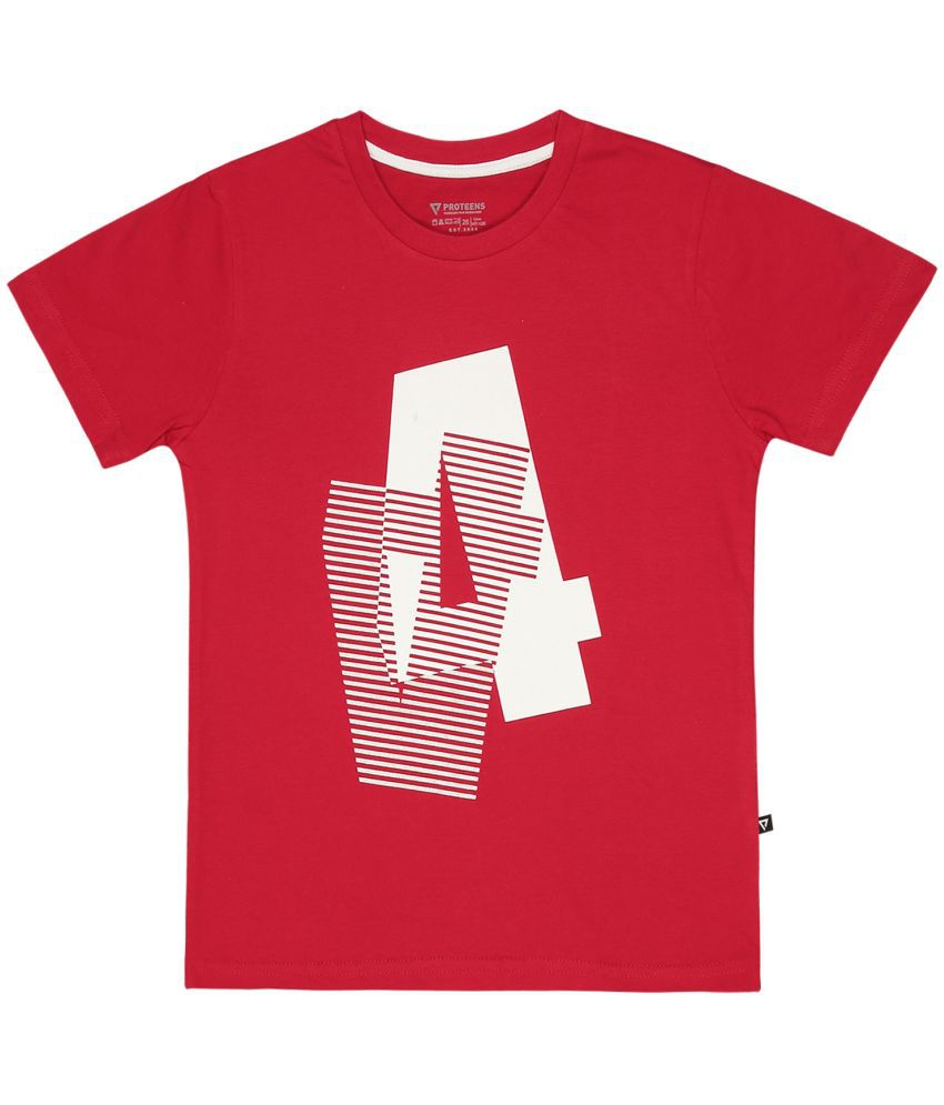     			Bodycare - Red Cotton Boy's T-Shirt ( Pack of 1 )