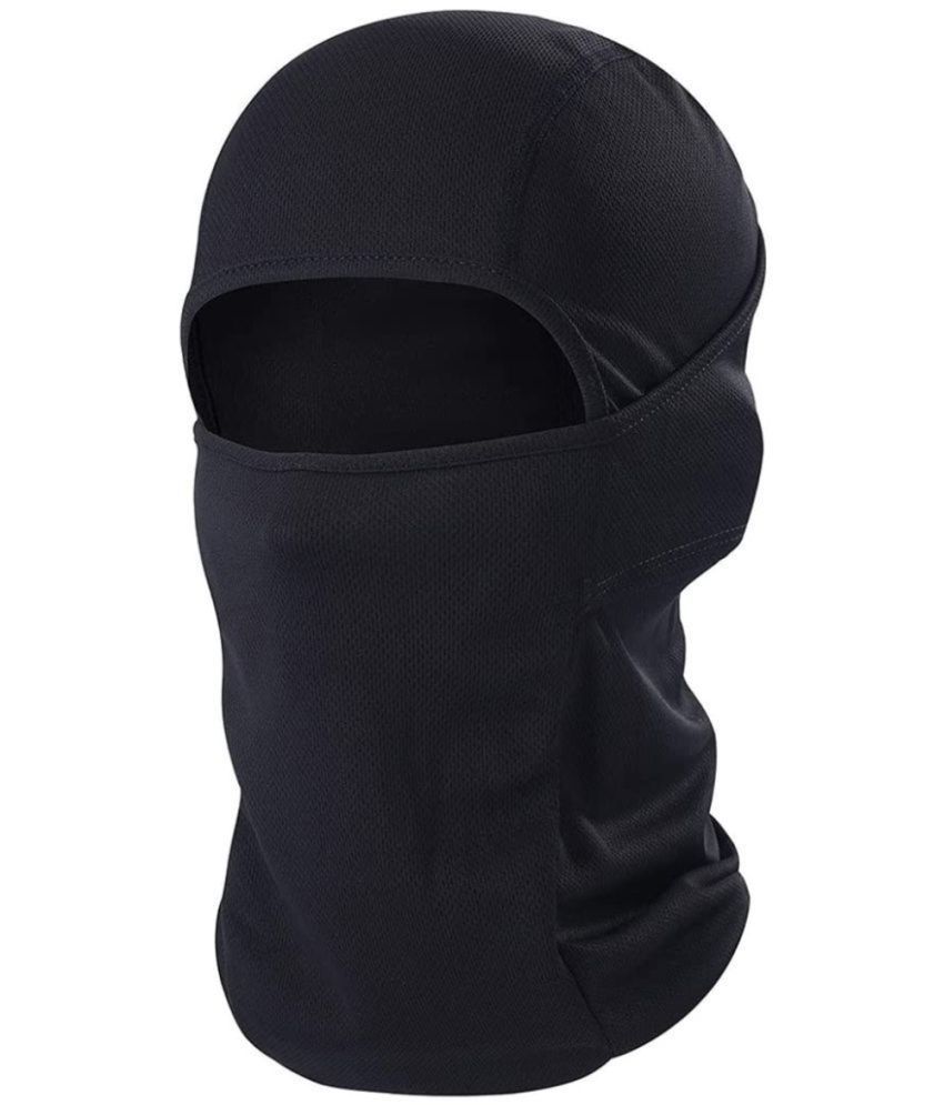    			FITMonkey - Black Polyester Anti Pollution Mask ( Pack of 1 )