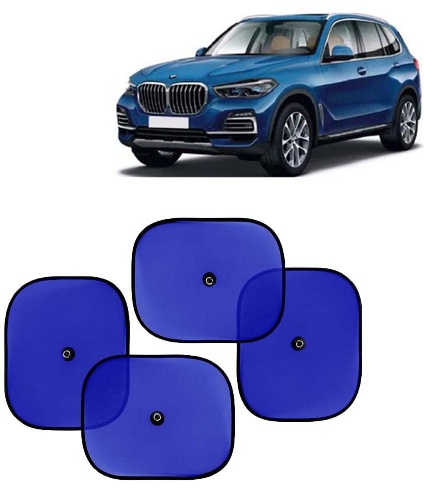     			Kingsway Car Window Curtain Sticky Sun Shades for BMW X5, 2015 Onwards Model, Universal Fit Sunshades for Side Window, Rear Window, Color : Blue, 4 Pieces