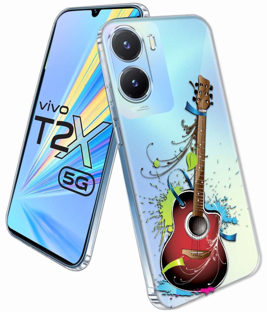     			NBOX - Multicolor Printed Back Cover Silicon Compatible For Vivo T2x 5G ( Pack of 1 )