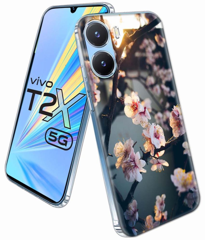     			NBOX - Multicolor Printed Back Cover Silicon Compatible For Vivo T2x 5G ( Pack of 1 )