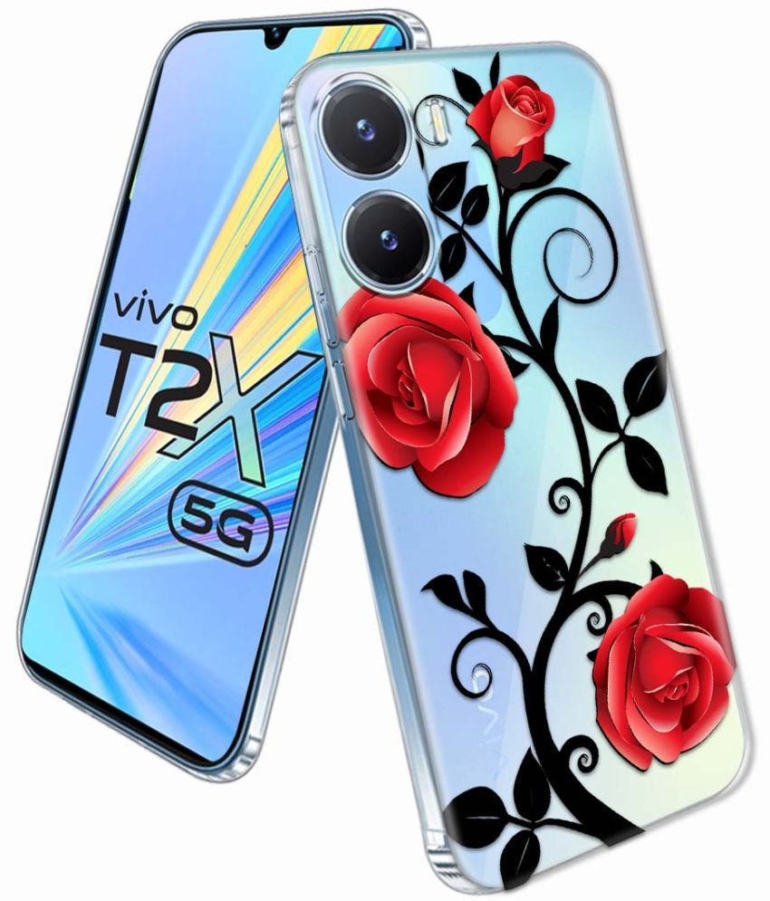     			NBOX - Multicolor Printed Back Cover Silicon Compatible For Vivo T2x 5G ( Pack of 1 )