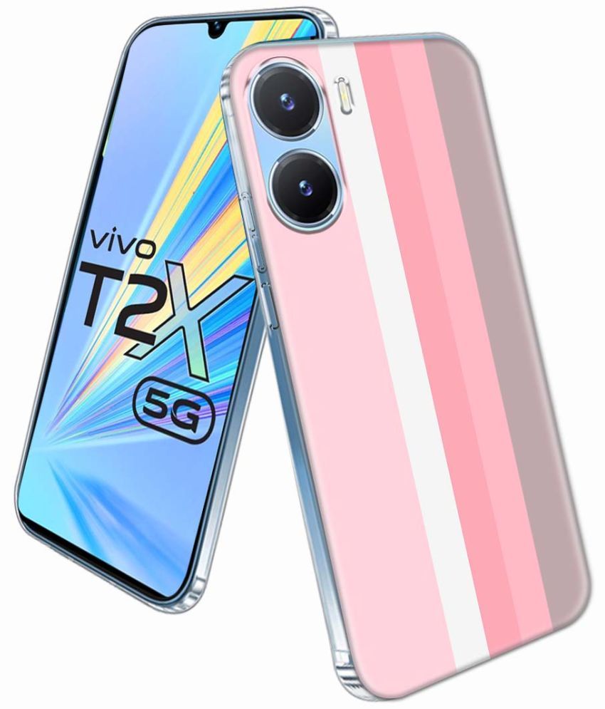     			NBOX - Multicolor Printed Back Cover Silicon Compatible For Vivo T2x 5G ( Pack of 1 )