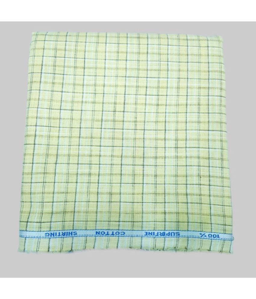     			Siyaram - Yellow Cotton Men's Unstitched Shirt Piece ( Pack of 1 )