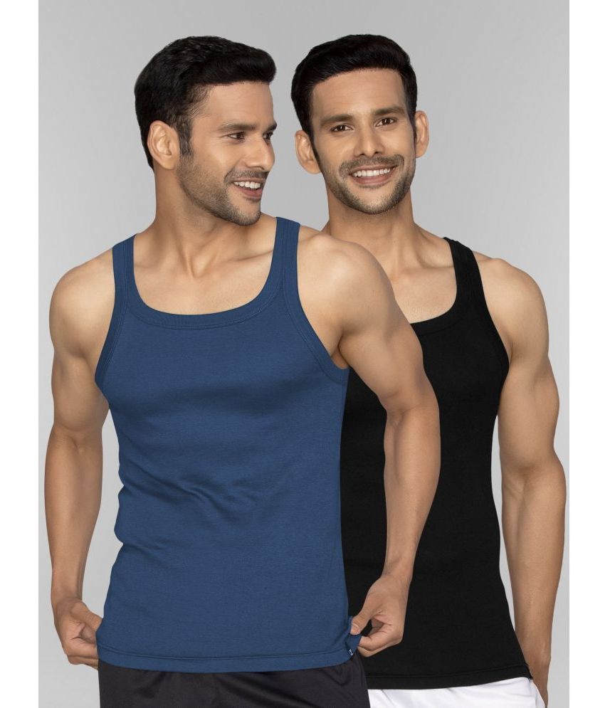     			XYXX Pack of 2 Cotton Sleeveless vest For Men ( Multicolor )