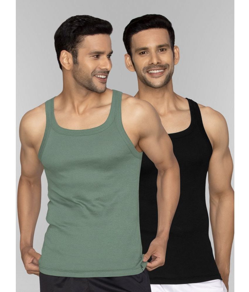     			XYXX Pack of 2 Cotton Undershirt For Men ( Multicolor )