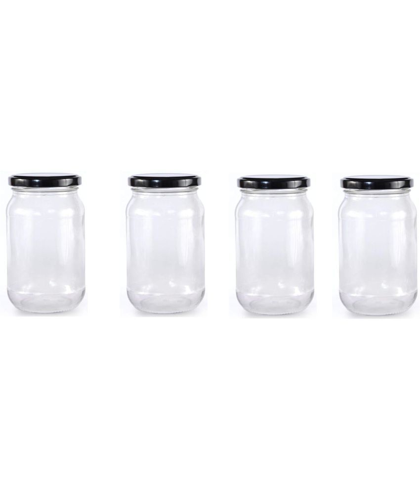     			1st Time - Food Grade Storage Glass Transparent Utility Container ( set of 4 )