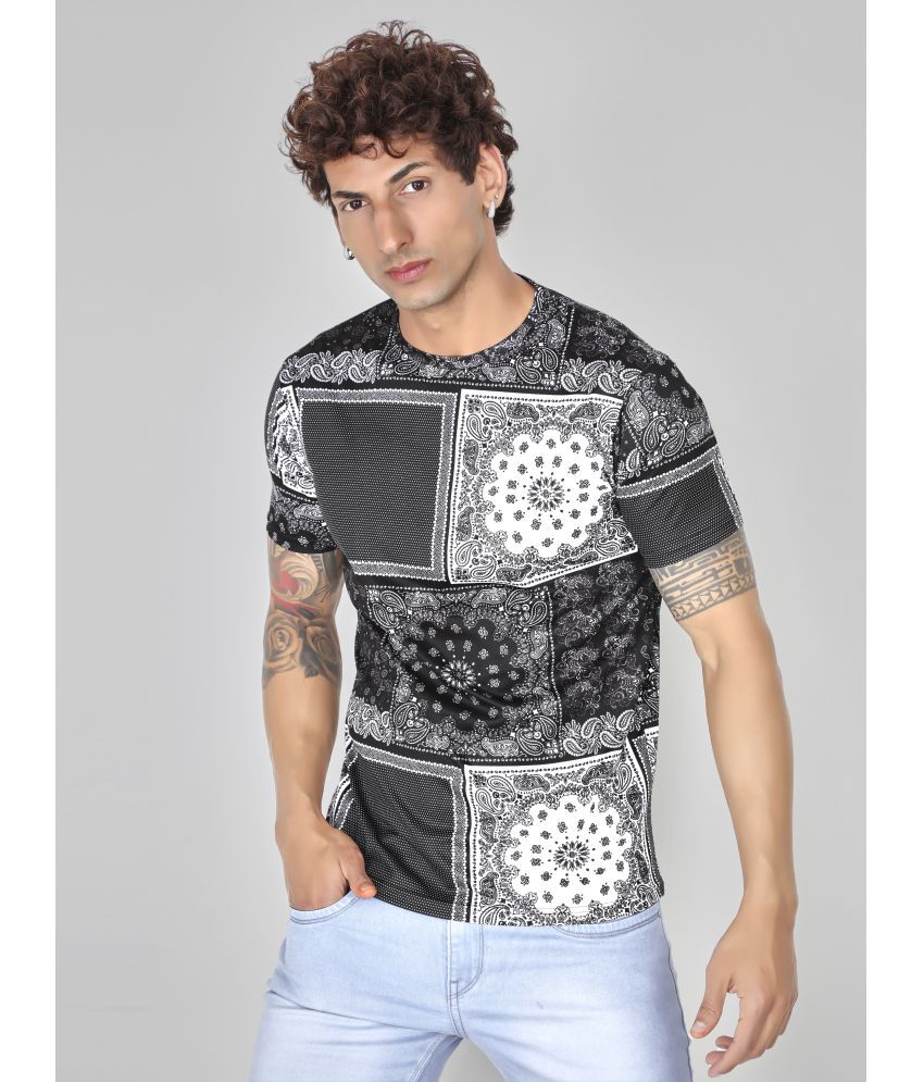     			Crastic - BLACK Polyester Regular Fit Men's T-Shirt ( Pack of 1 )