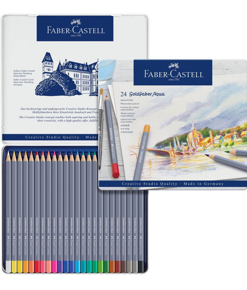     			Faber-Castell Creative Studio Goldfaber Watercolor Pencils (24 Count)