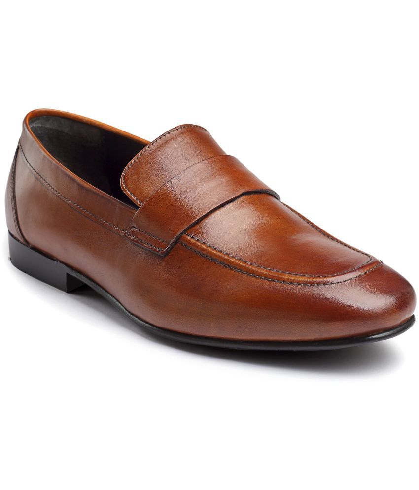     			HATS OFF ACCESSORIES - Brown Men's Mocassin Formal Shoes