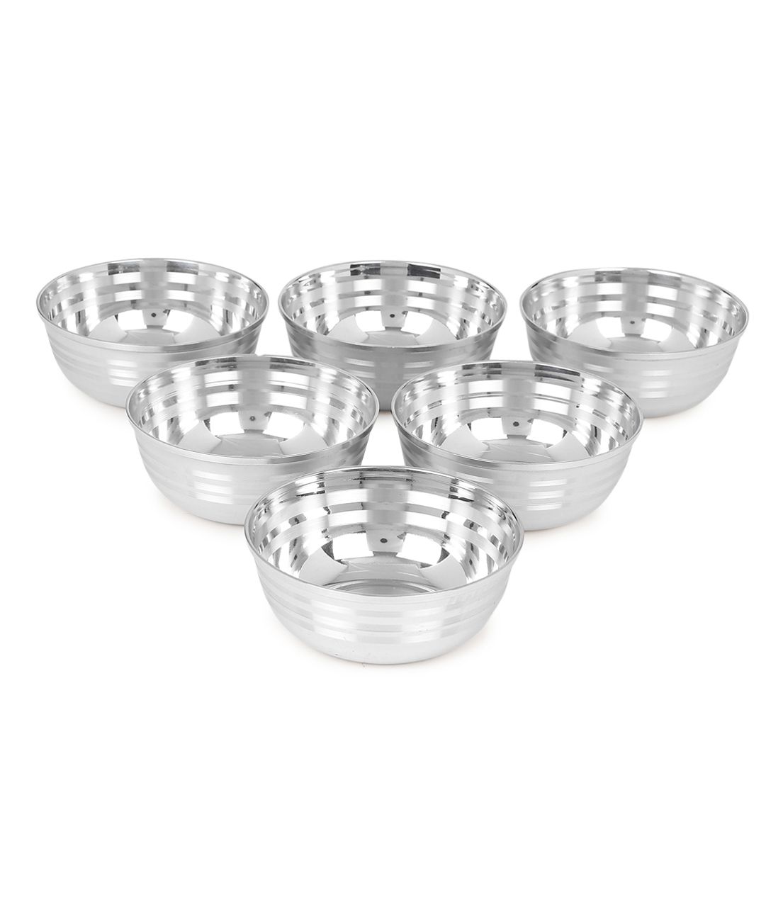     			HOMETALES - Soup Bowl Stainless Steel Snacks Bowl 220 mL ( Set of 6 )