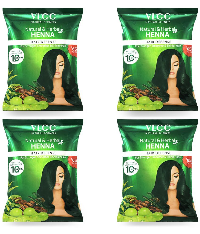     			VLCC Natural & Herbal Henna, 120 g (Pack of 4)