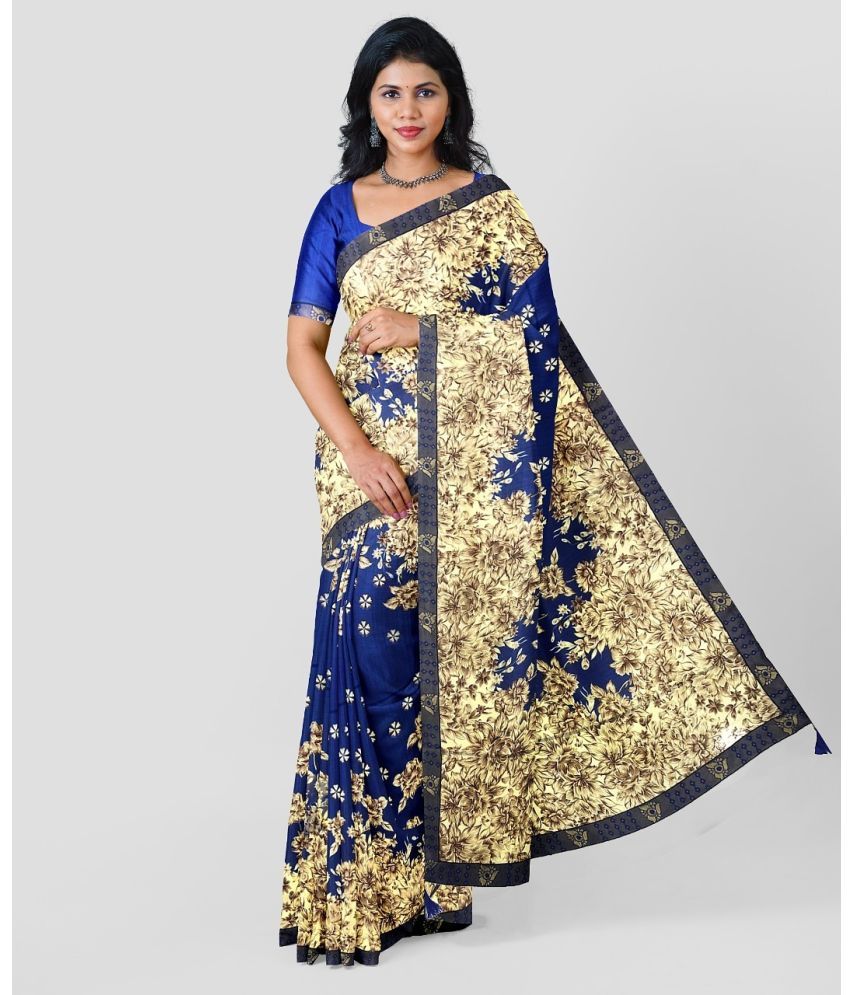     			Vibhagyaa - Multicolor Georgette Saree With Blouse Piece ( Pack of 1 )