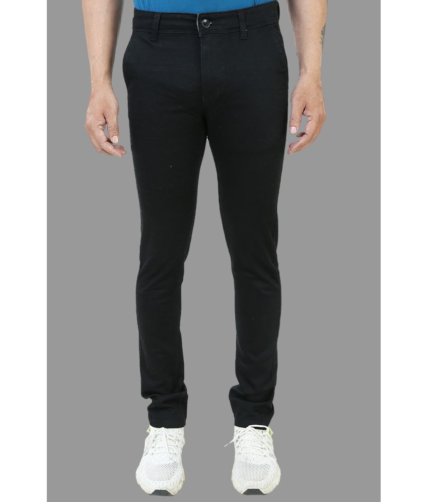     			plounge - Black Cotton Blend Slim Fit Men's Jeans ( Pack of 1 )