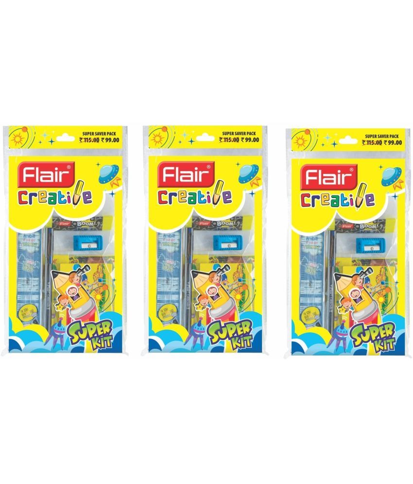     			FlairCreative Series Super Smart Kit | For Stationery Kit & School Kit | Set of 3