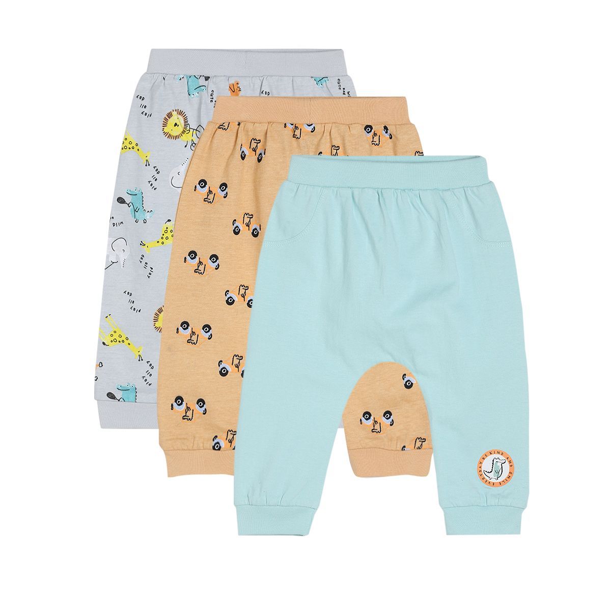     			MINI KLUB - Multi Color Cotton Trackpant For Baby Boy ( Pack of 3 )