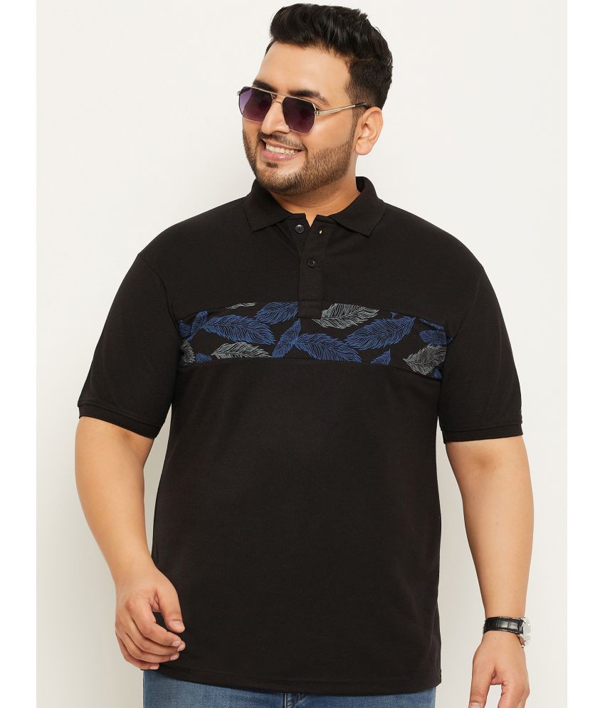     			MXN - Black Cotton Blend Regular Fit Men's Polo T Shirt ( Pack of 1 )