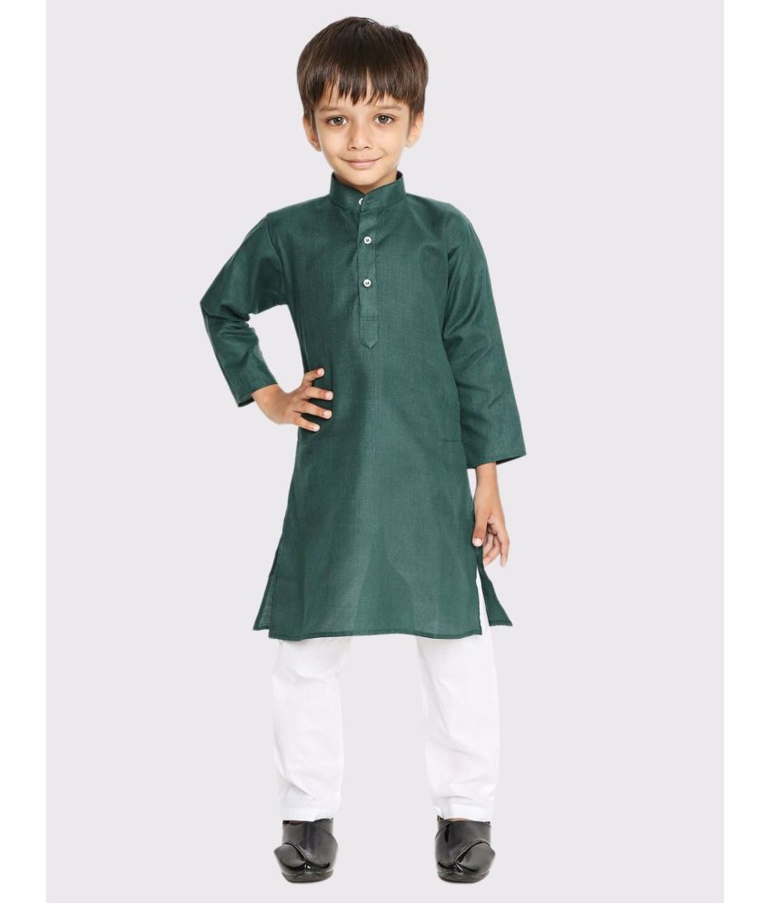     			Maharaja Pack of 1 Boys Cotton Blend ( Dark Green )