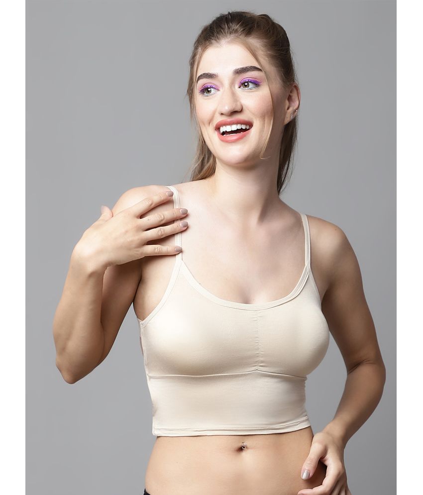     			PrettyCat - Beige Cotton Blend Removable Padding Women's Shaping Bra ( Pack of 1 )