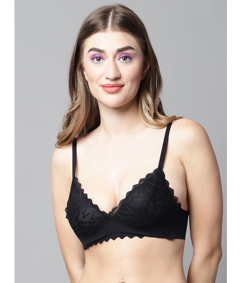     			PrettyCat - Black Lace Lightly Padded Women's T-Shirt Bra ( Pack of 1 )