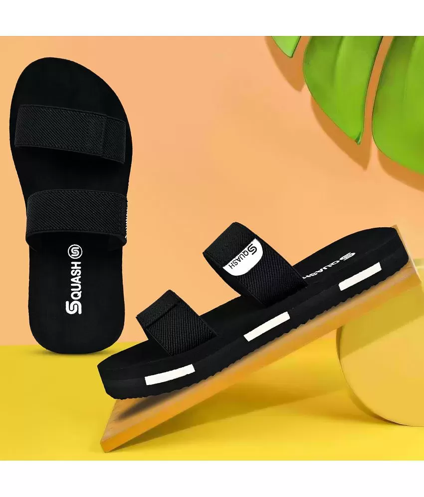 Buy Men Black Solid Sandals Online - 587083 | Louis Philippe
