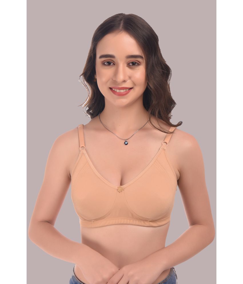     			Elina - Beige Cotton Non Padded Women's Everyday Bra ( Pack of 1 )